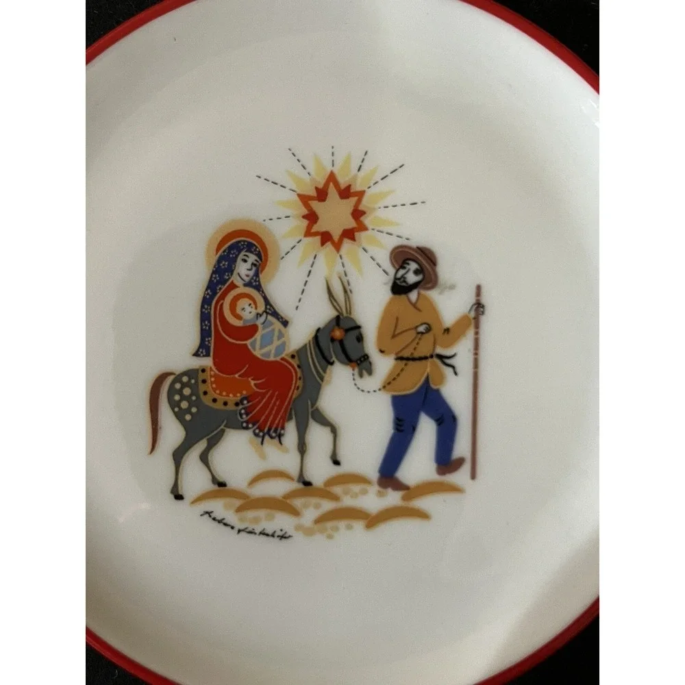 JKW Barbara‎ Furstenhofer Mini Xmas Mary & Joseph Wall Hanger Bavaria W Germany